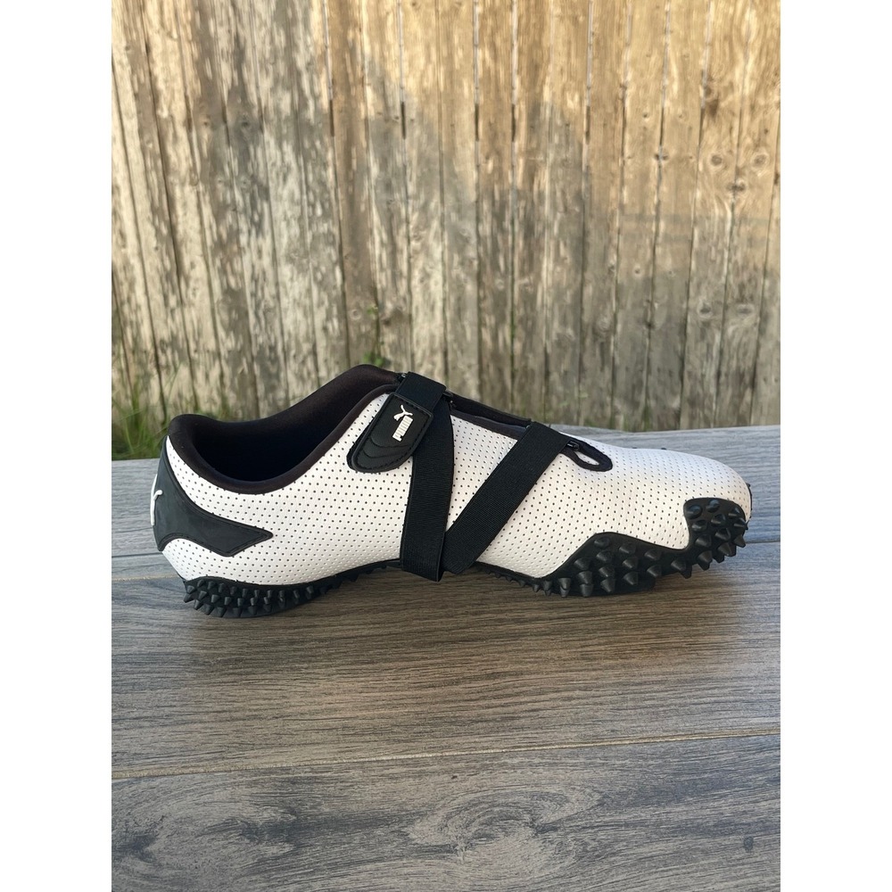Puma Mostro Perforated Leather Men 8.5 White Black 397331-01 Low Sneakers NEW - Picture 6 of 15
